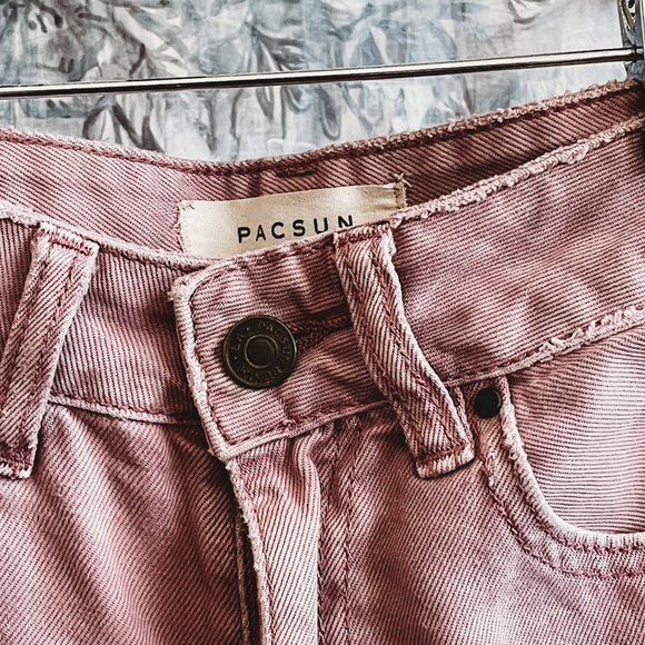 PACSUN MOM SHORTS SOFT PINK SZ 23 - Picture 4 of 5